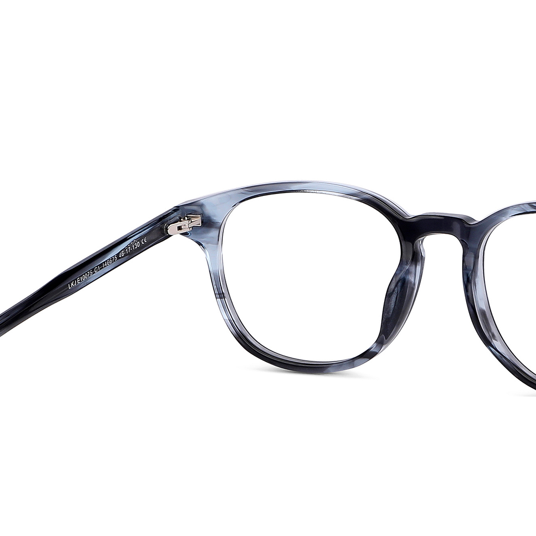 Hooper Online Sky Blue Full Rim Square right side