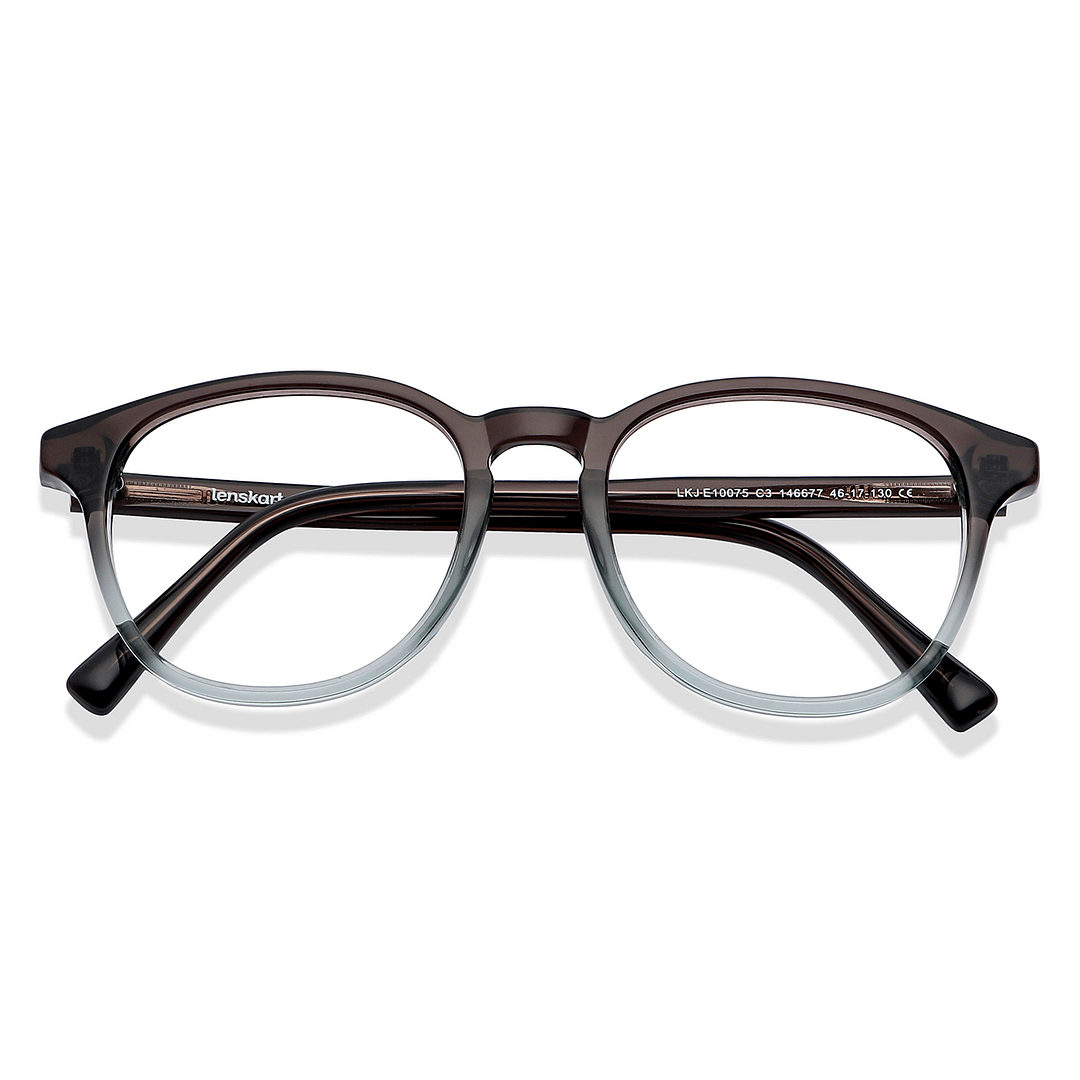 Hooper Online Brown Transparent Full Rim Square left side