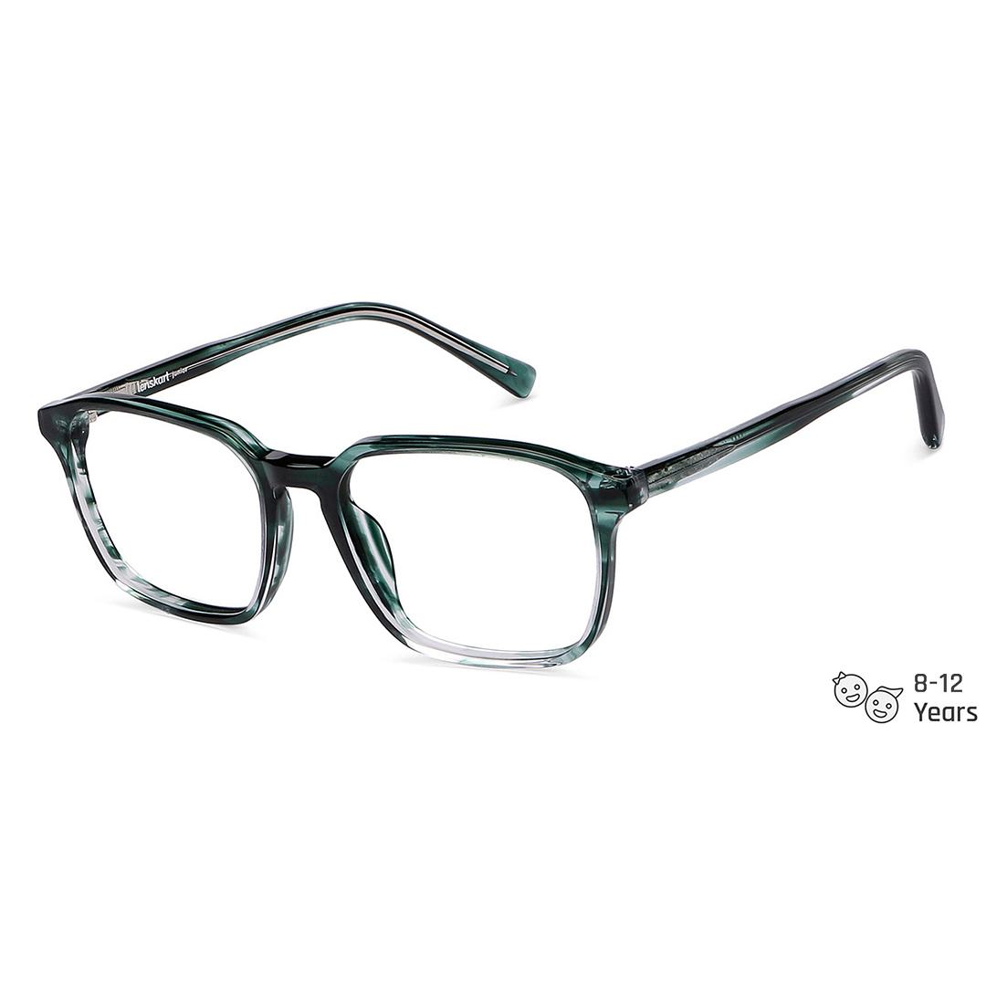 Hooper Online Green Transparent Full Rim Square right side
