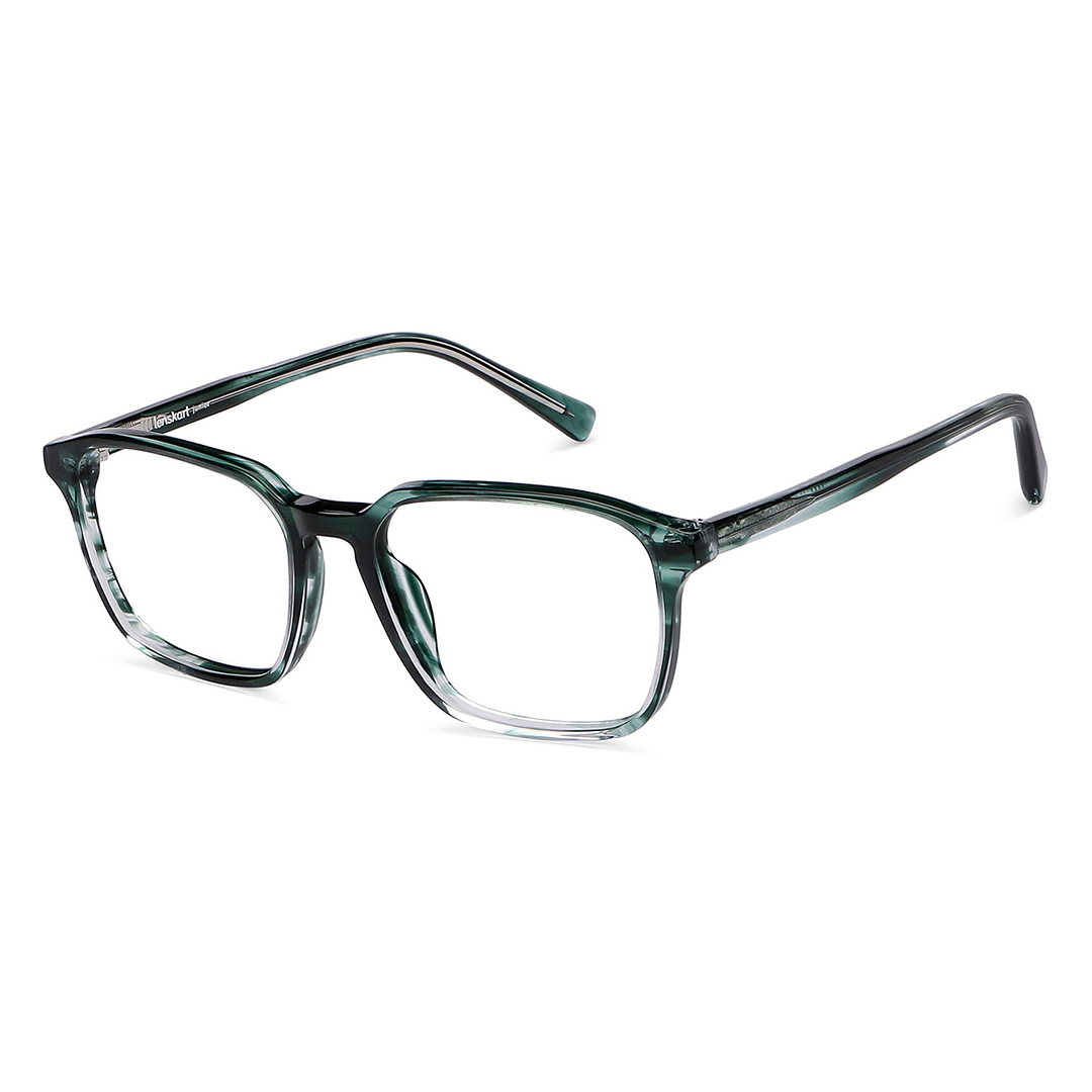 Hooper Online Green Transparent Full Rim Square right side