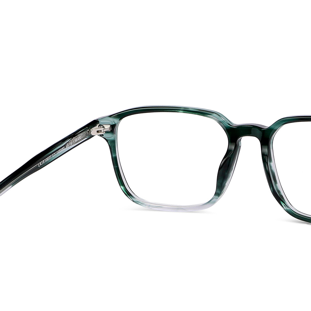 Hooper Online Green Transparent Full Rim Square right side