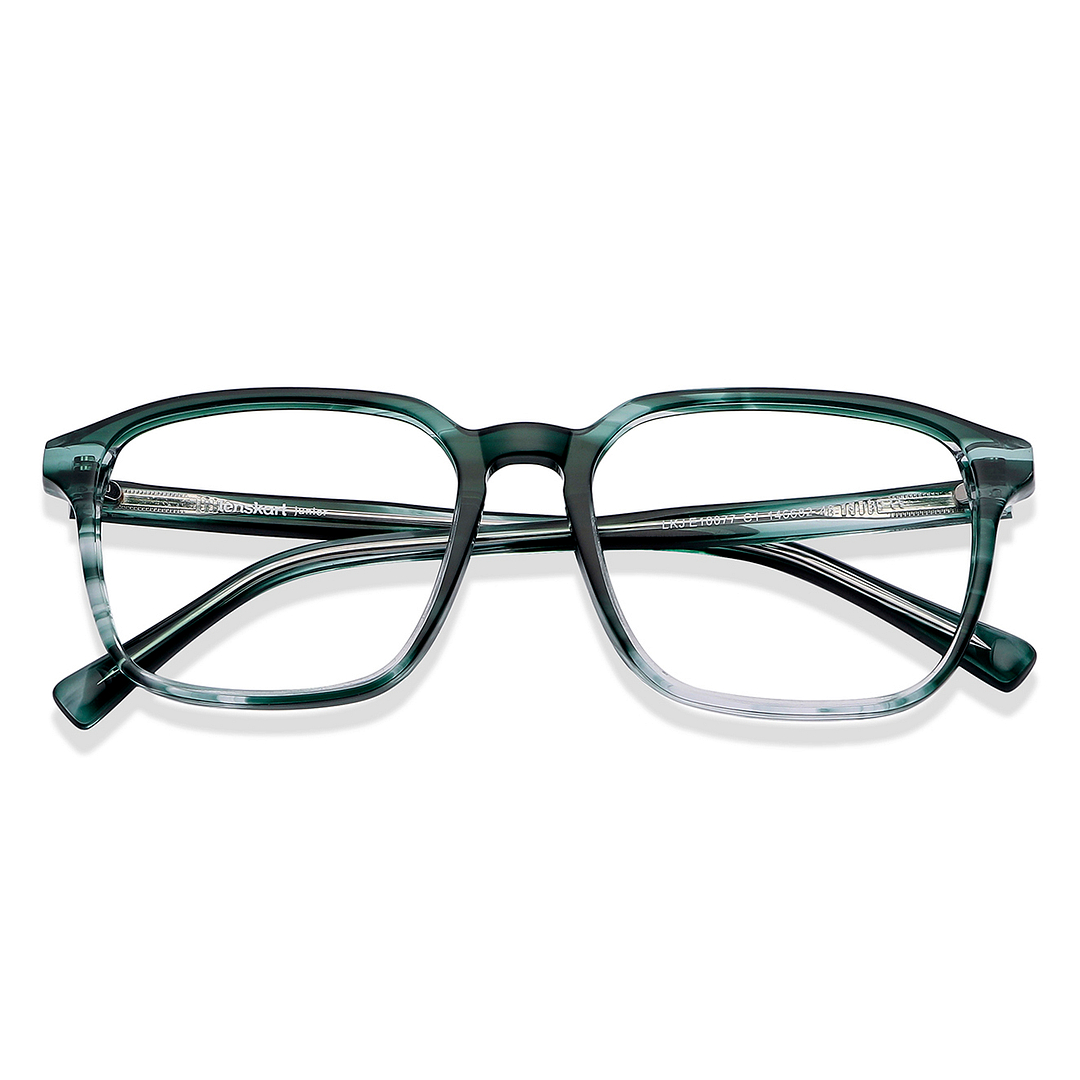 Hooper Online Green Transparent Full Rim Square left side