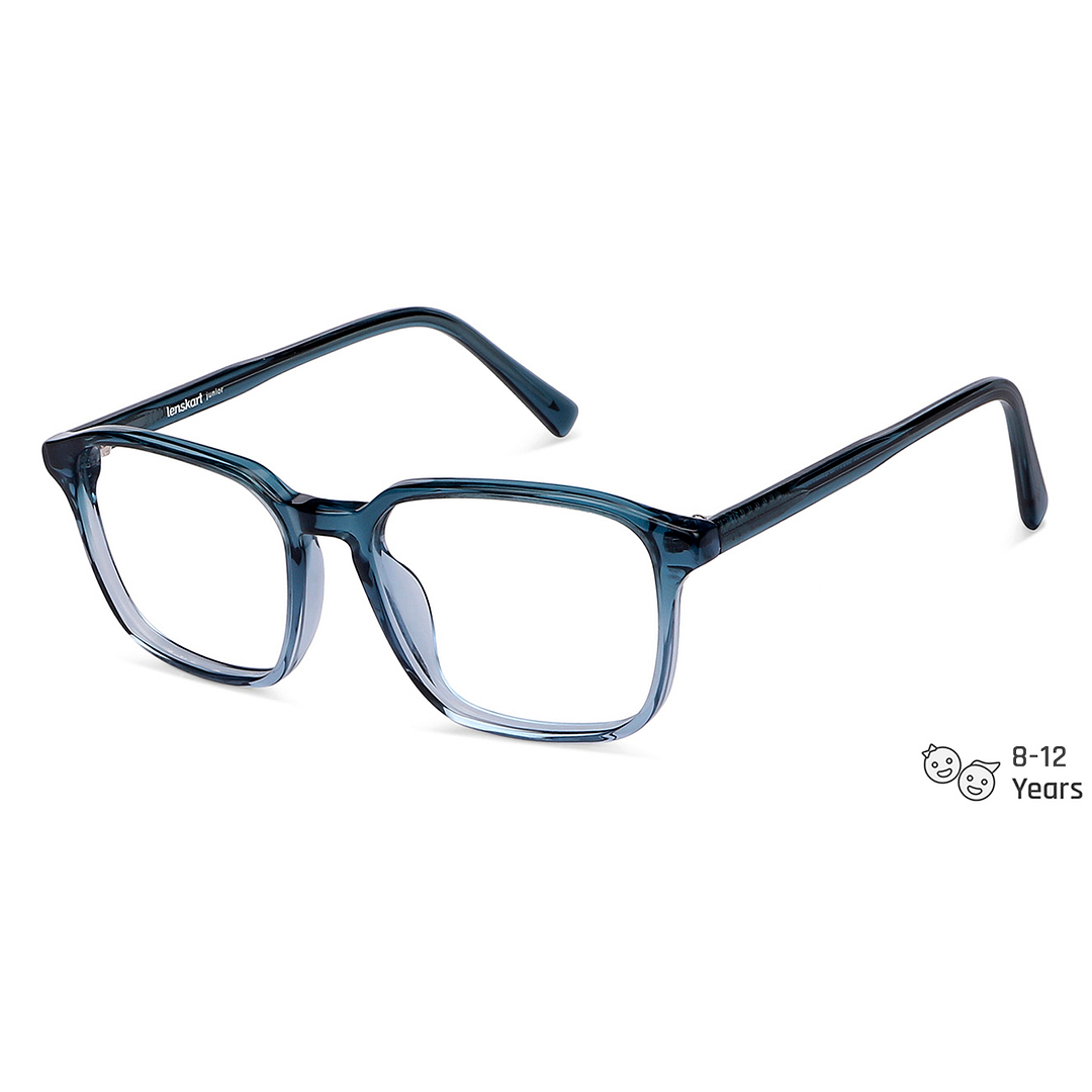 Hooper Online Blue Transparent Full Rim Square right side