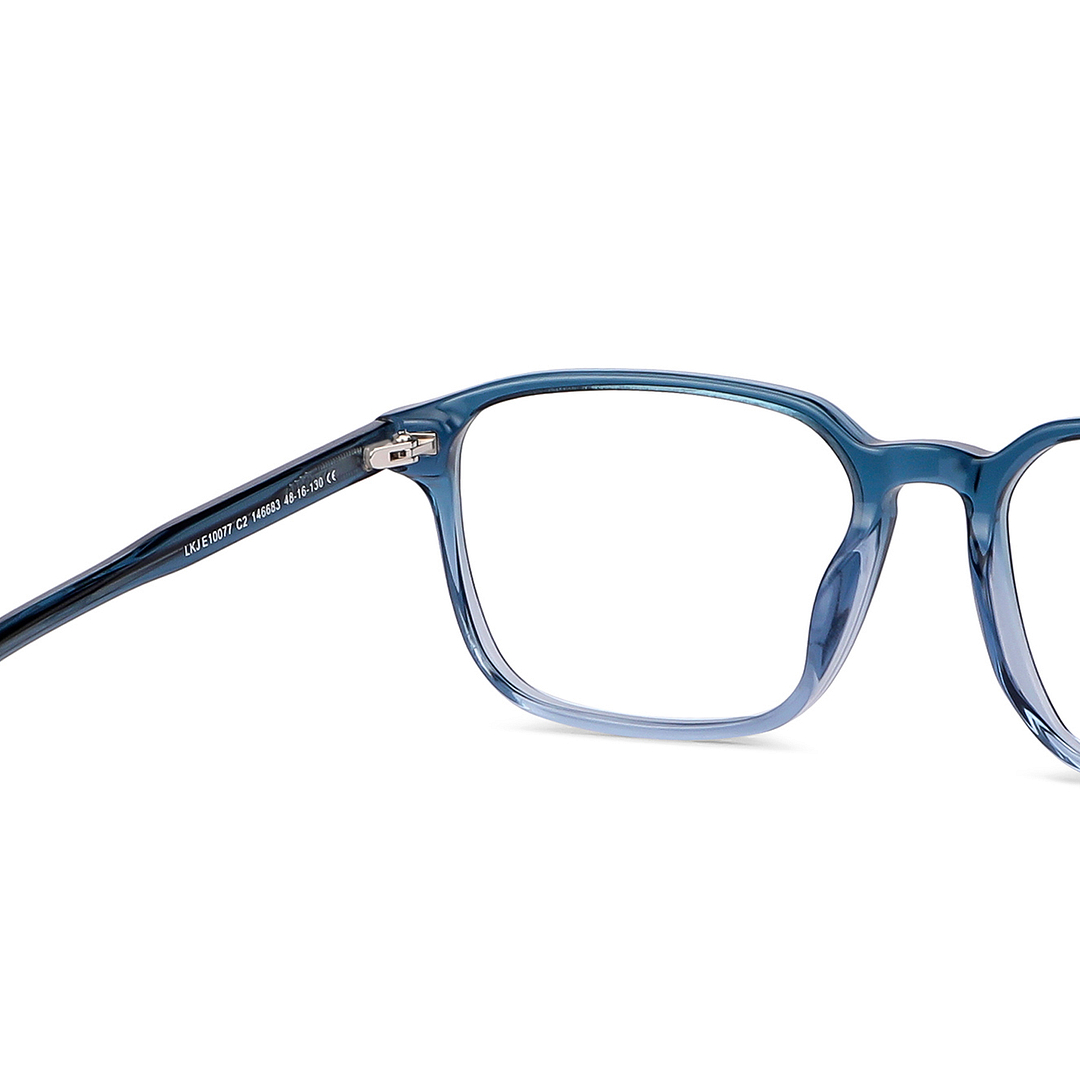 Hooper Online Blue Transparent Full Rim Square right side