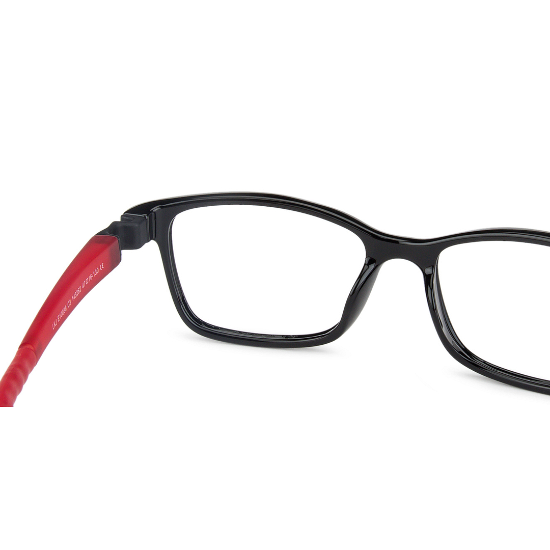 Hooper Online Black Full Rim Rectangle left side