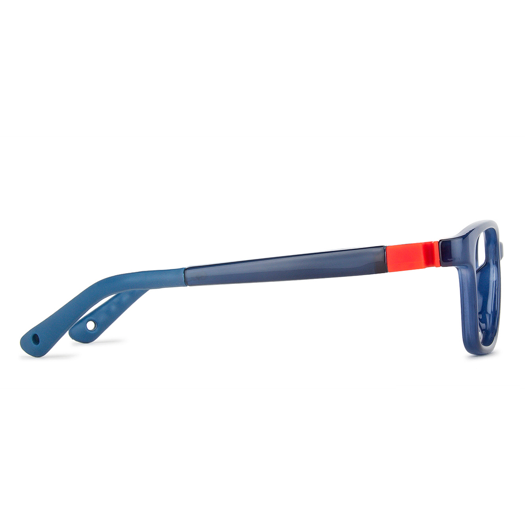 Hooper Screen Glasses Blue-Block Kids Computer Glasses: Blue Blue Full Rim Rectangle Kids  8-12 yrs  Lenskart Junior LKJ E10038CE-C2 right side