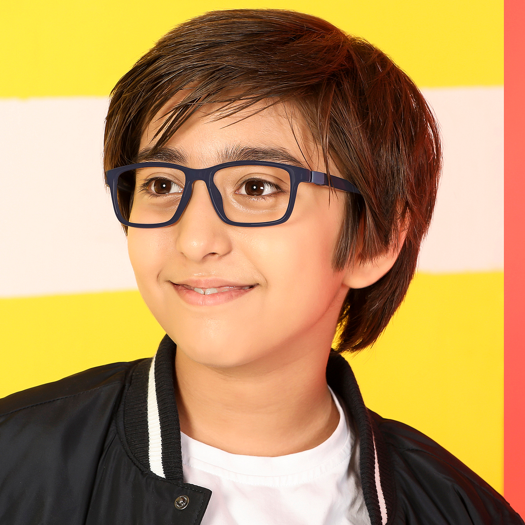 Hooper Online Sky Blue Full Rim Rectangle right side