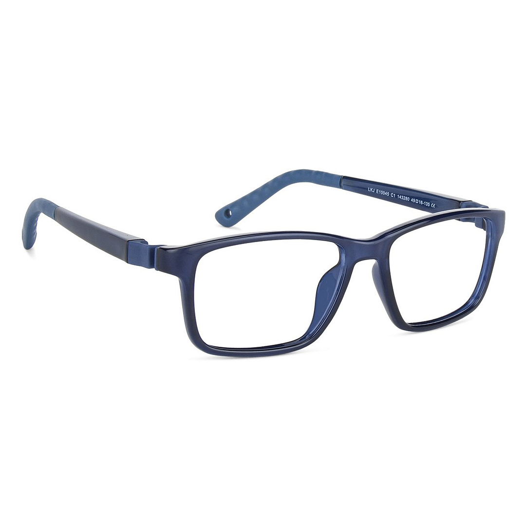 Hooper Online Sky Blue Full Rim Rectangle left side