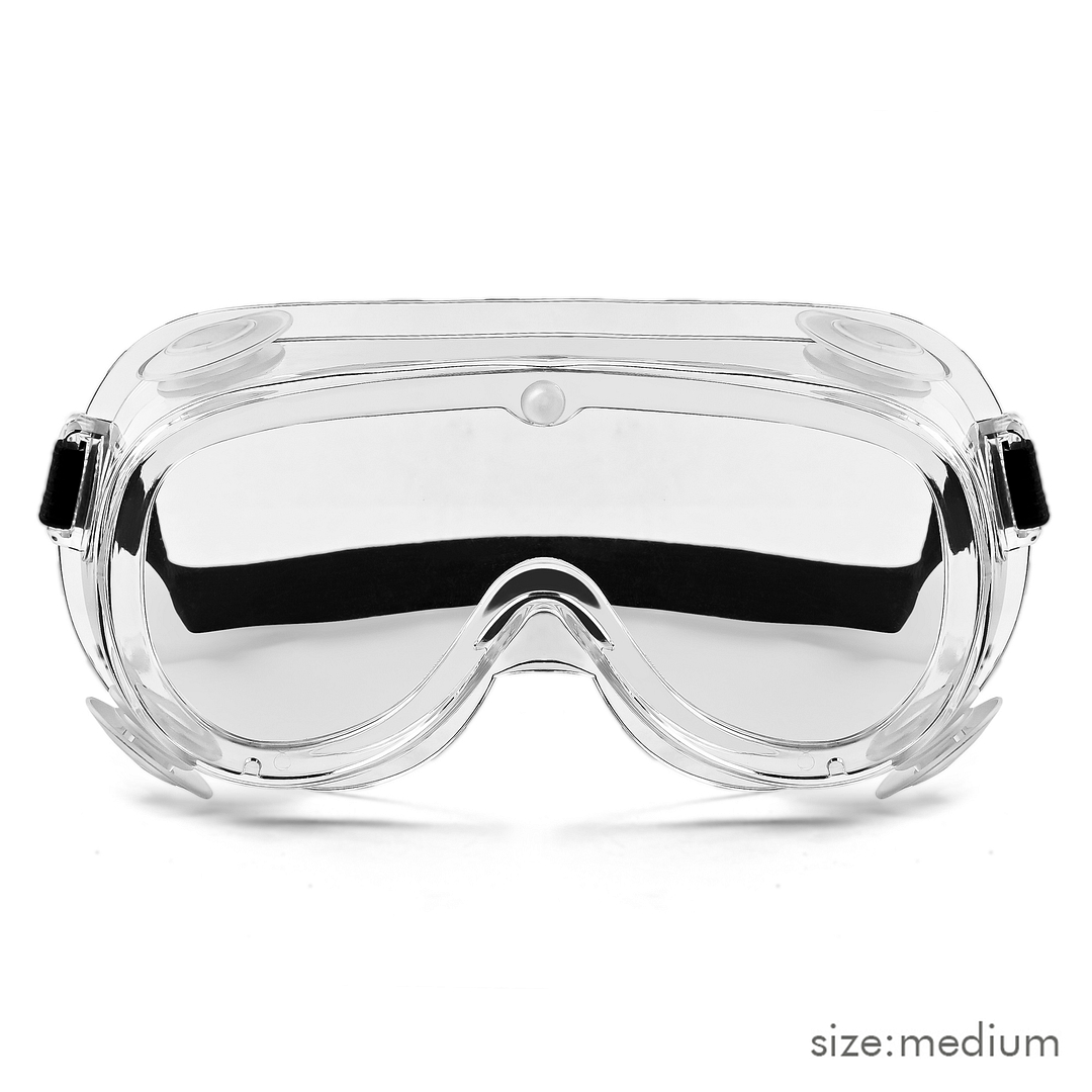 Lenskart Safety Goggles Transparent Black Full Rim Square  Size-137  Lenskart Safety Goggles L E13331-C1 right side