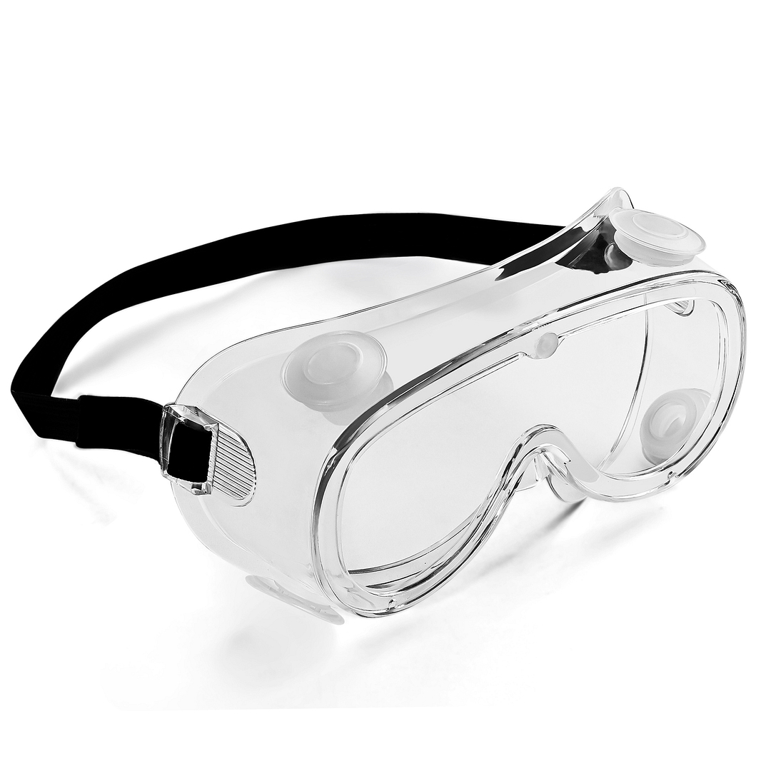 Lenskart Safety Goggles Transparent Black Full Rim Square  Size-137  Lenskart Safety Goggles L E13331-C1 left side