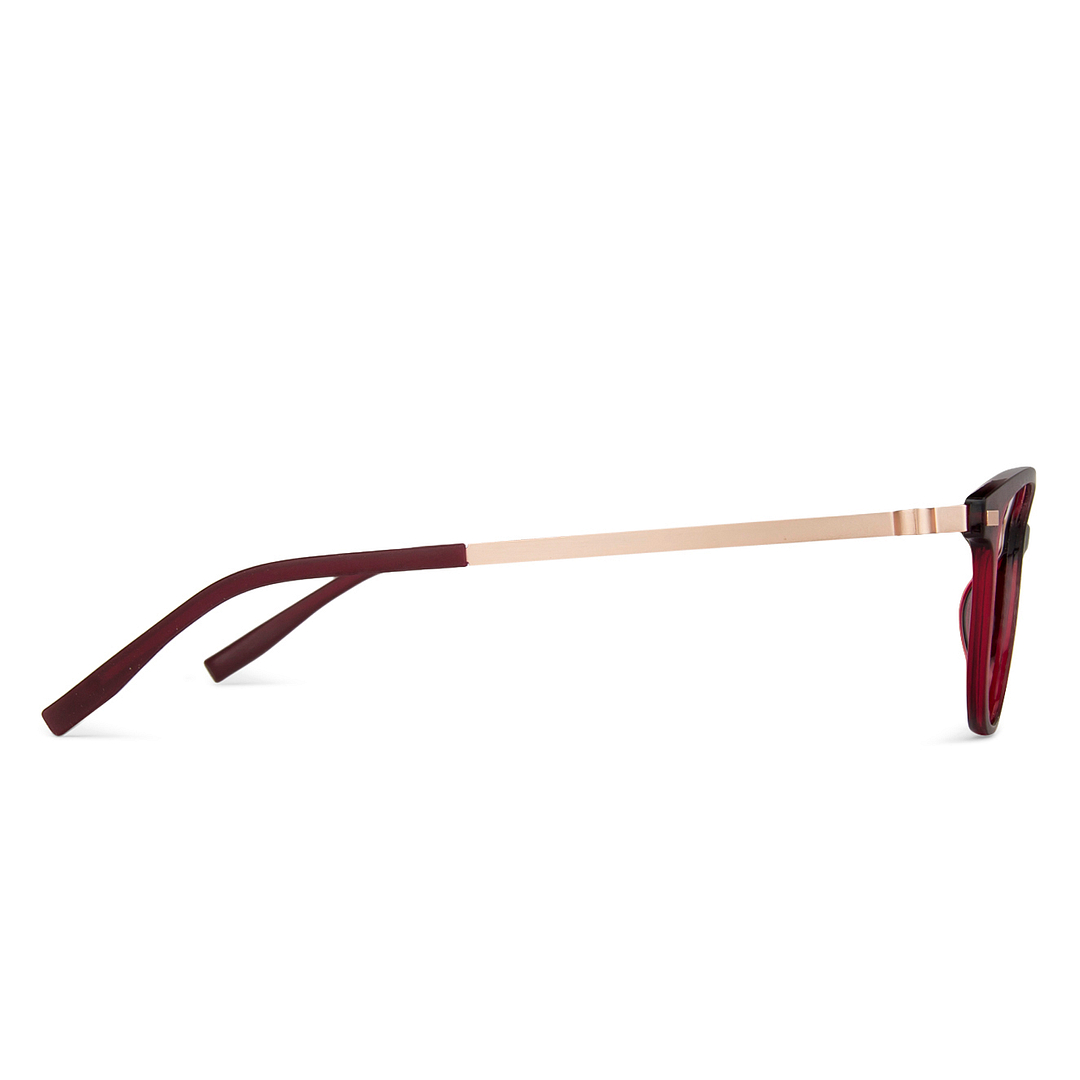 Lenskart Air Online Red Full Rim Cat Eye left side