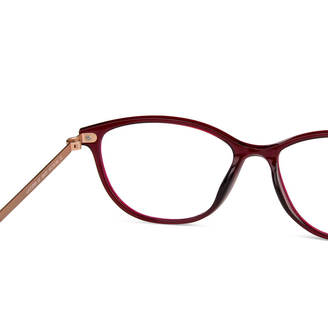 Lenskart Air Online Red Full Rim Cat Eye right side