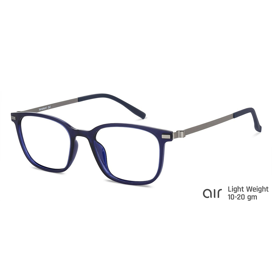 Lenskart Air Online Sky Blue Full Rim Rectangle right side