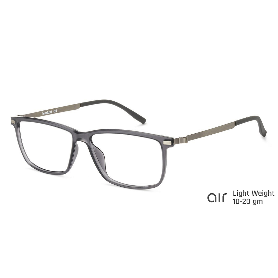 Lenskart Air Online Gray Transparent Full Rim Rectangle right side