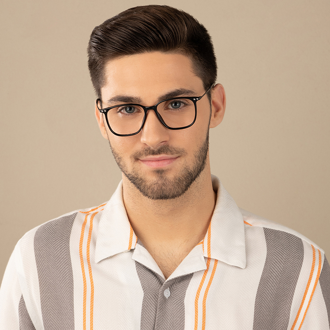 Lenskart Air Online Black Full Rim Square left side