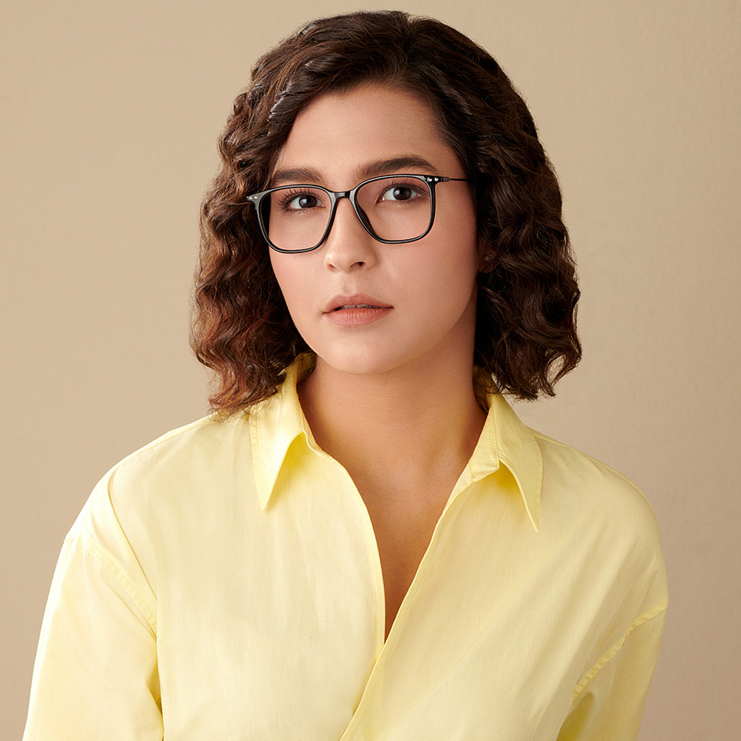 Lenskart Air Online Black Full Rim Square left side