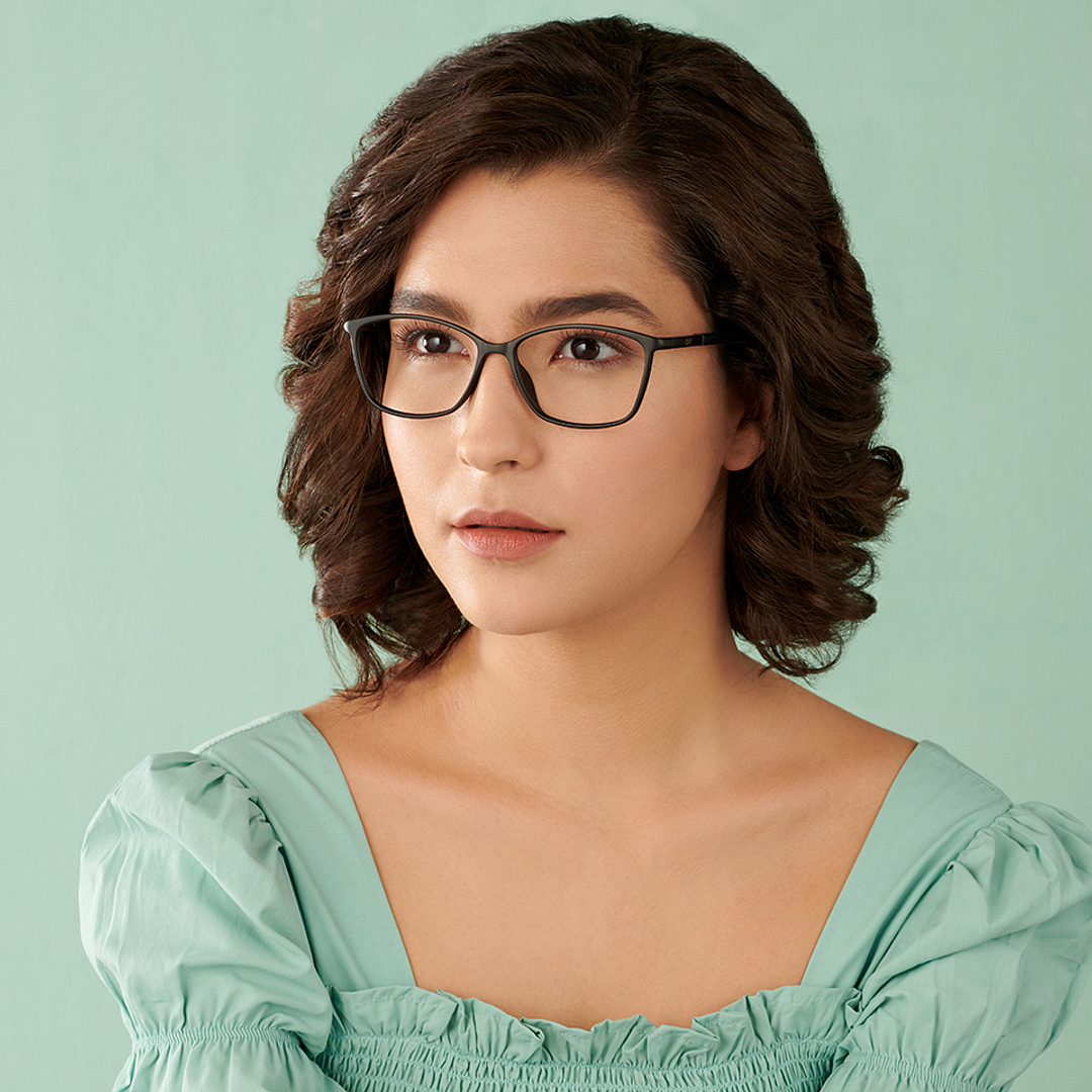 Lenskart Air Online Black Full Rim Square left side