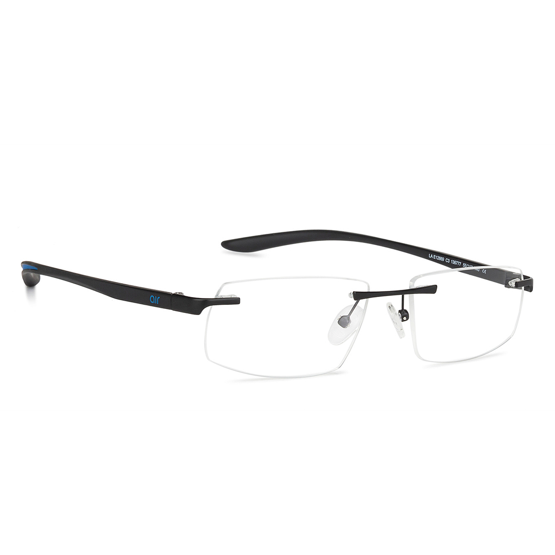 Lenskart Air Online Black Rimless Rectangle left side