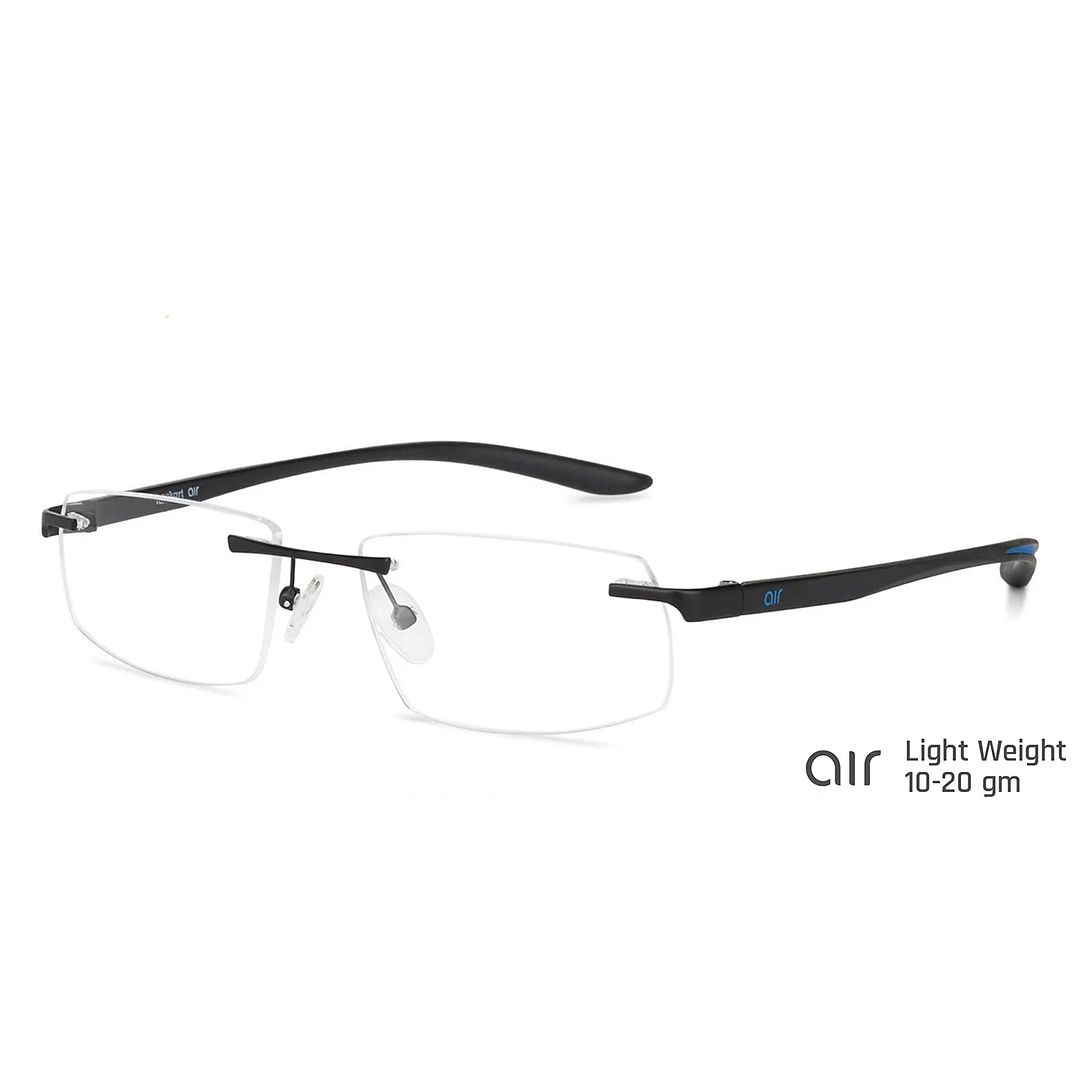 Lenskart Air Online Black Rimless Rectangle right side