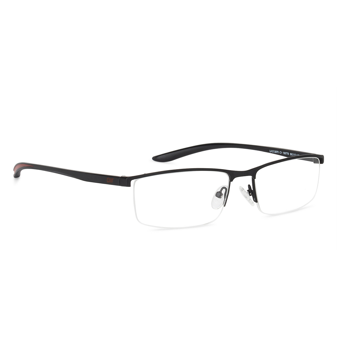 Lenskart Air Online Black Half Rim Rectangle left side