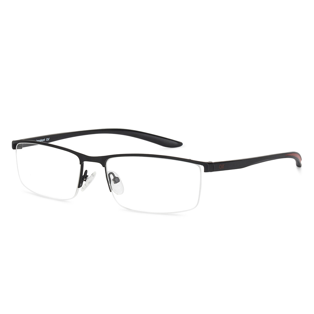 Lenskart Air Online Black Half Rim Rectangle right side