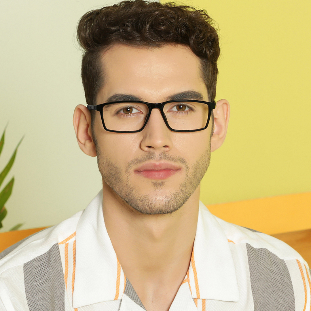 Lenskart Air Online Black Full Rim Rectangle left side