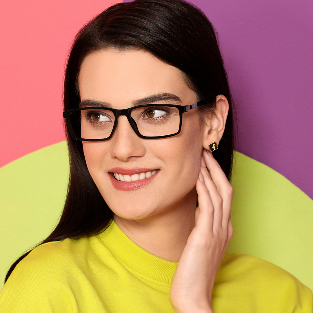 Lenskart Air Online Black Full Rim Rectangle right side