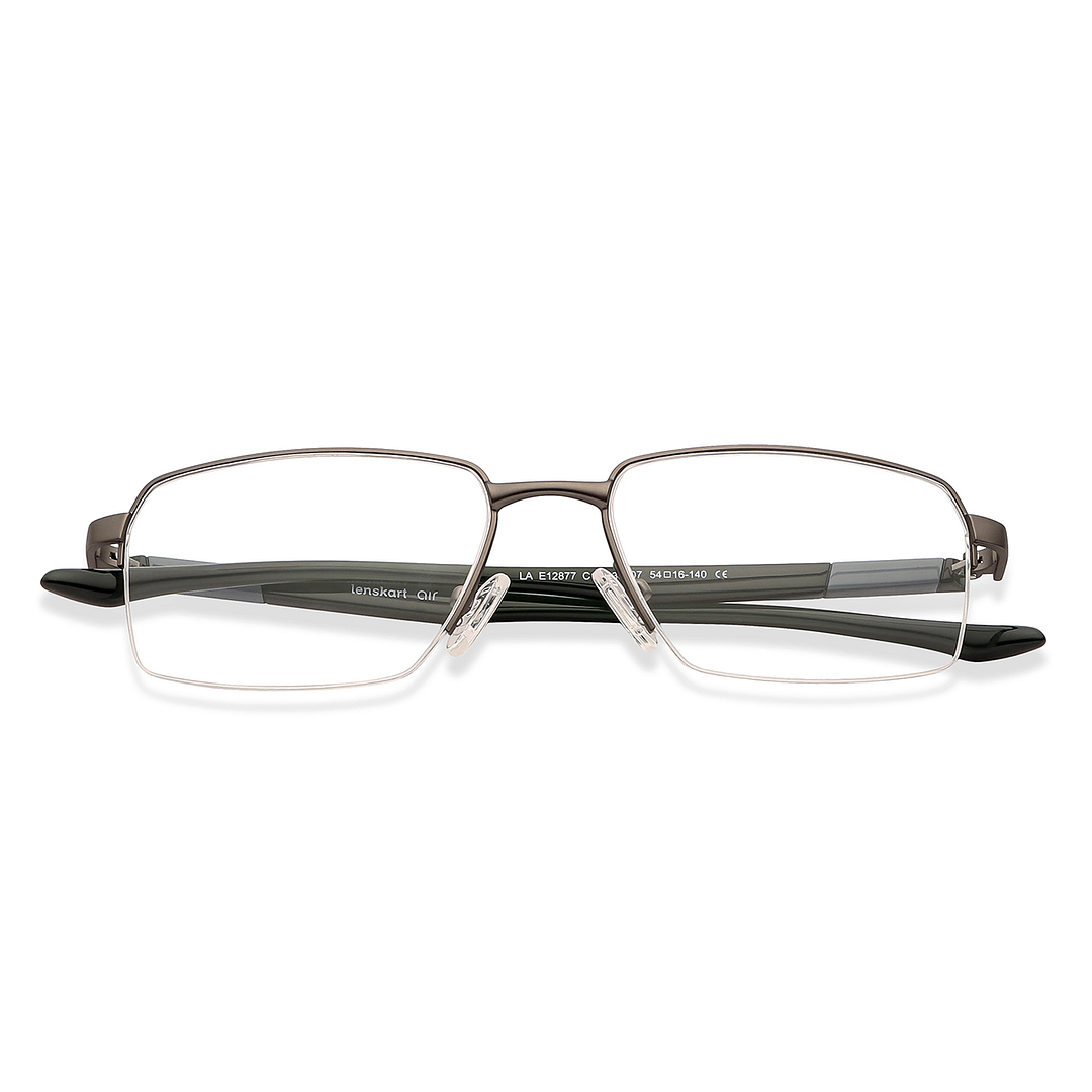 Lenskart Air Online Light Gray Half Rim Rectangle left side