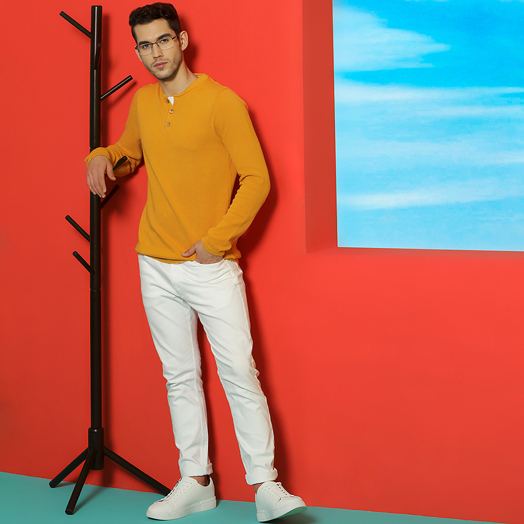 Lenskart Air Online Black Half Rim Rectangle left side