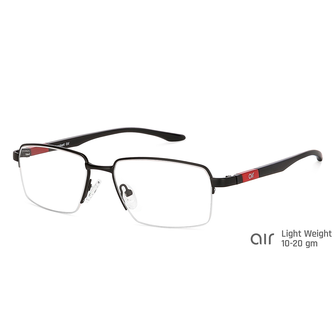 Lenskart Air Online Black Half Rim Rectangle right side