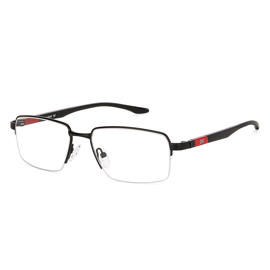 Lenskart Air Online Black Half Rim Rectangle left side