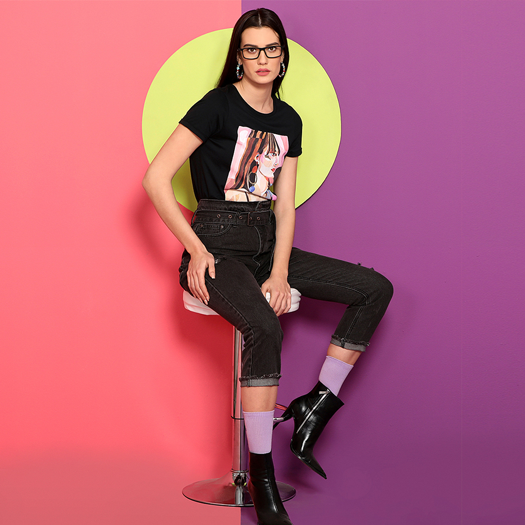 Lenskart Air Online Black Full Rim Rectangle right side