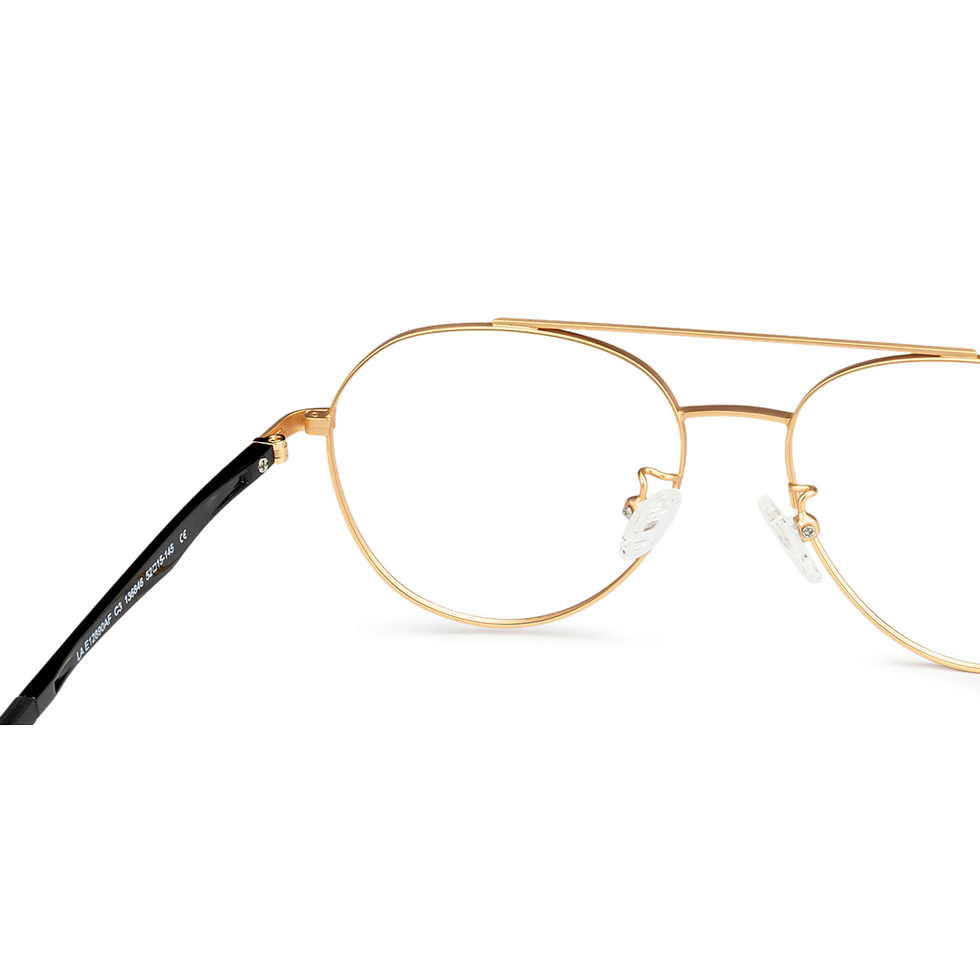 Lenskart Air Online Gold Full Rim Aviator right side
