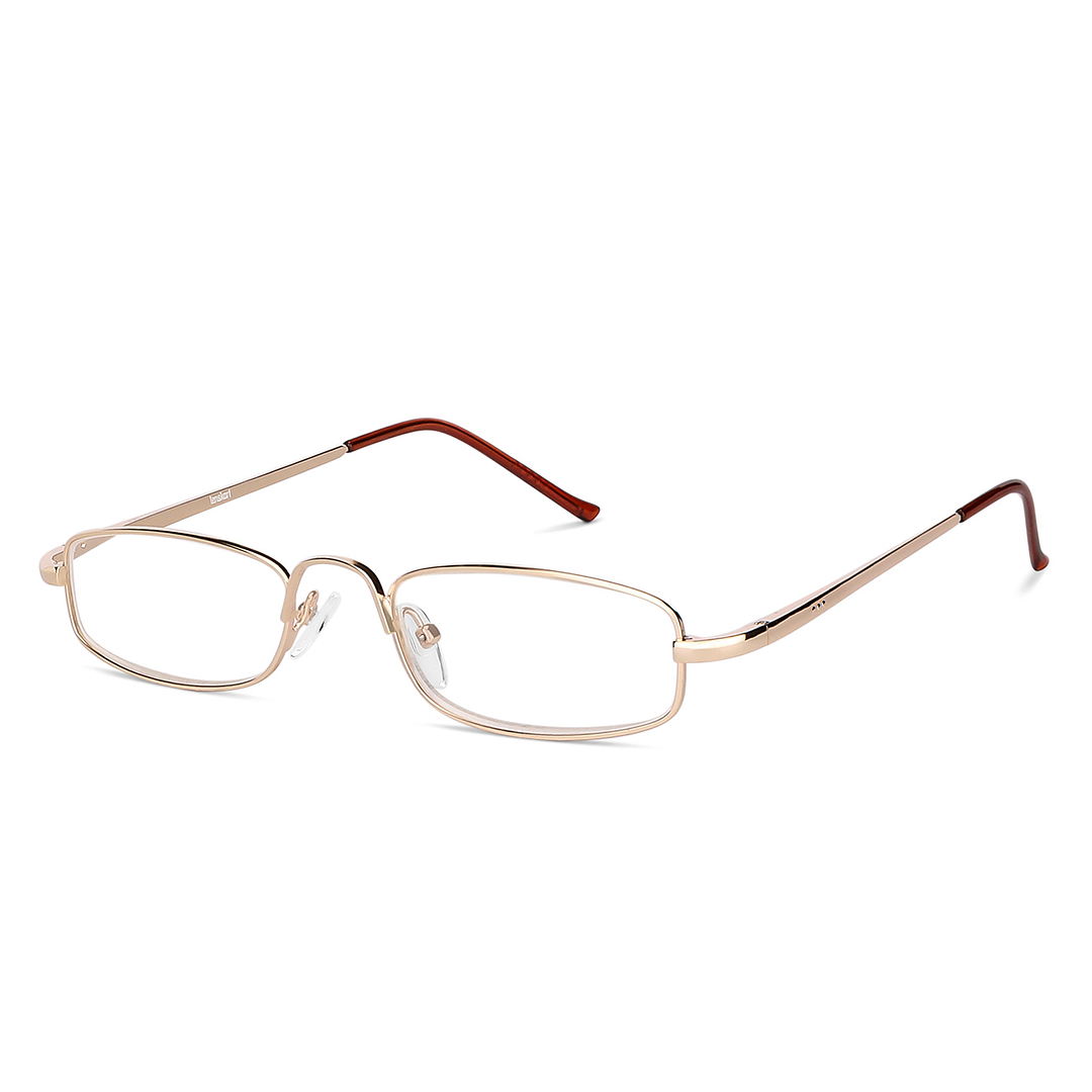 Lenskart READERS Gold Golden Brown Full Rim Rectangle Lenskart READERS LK 6967 Only for 1 Prefitted Powers right side