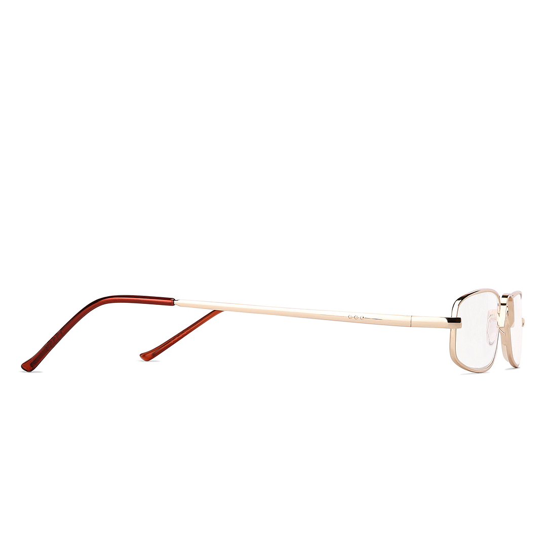 Lenskart READERS Gold Golden Brown Full Rim Rectangle Lenskart READERS LK 6967 Only for 1 Prefitted Powers left side