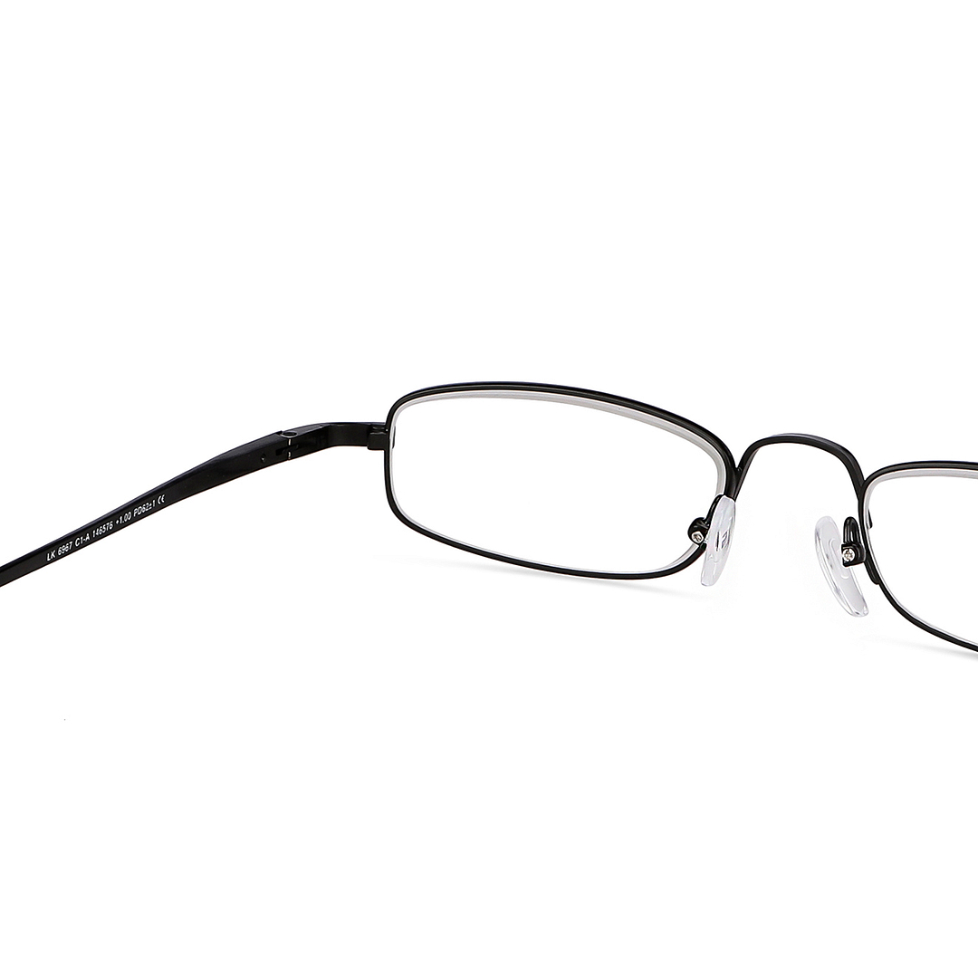 Lenskart READERS Black Black Full Rim Rectangle Lenskart READERS LK 6967 Only for 1 Prefitted Powers right side