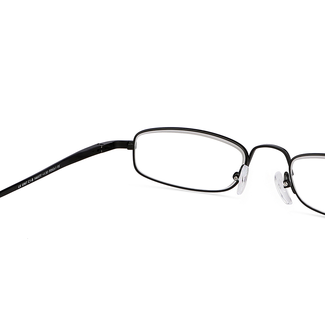 Lenskart READERS Black Black Full Rim Rectangle Lenskart READERS LK 6967 Only for 1 5 Prefitted Powers right side