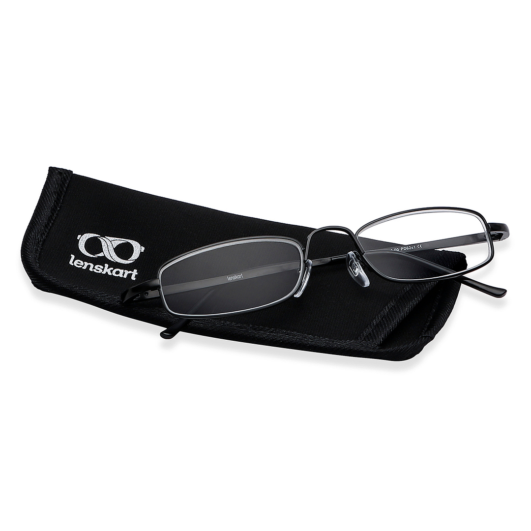 Lenskart READERS Black Black Full Rim Rectangle Lenskart Readers Lk 6967 Only For 2 Prefitted Powers right side