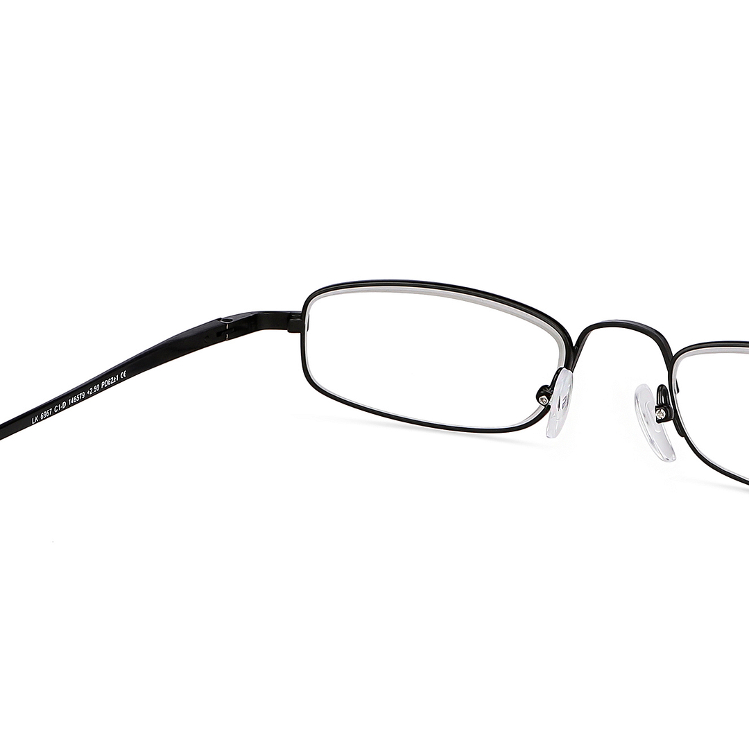 Lenskart READERS Black Black Full Rim Rectangle Lenskart READERS LK 6967 Only for 2 5 Prefitted Powers right side
