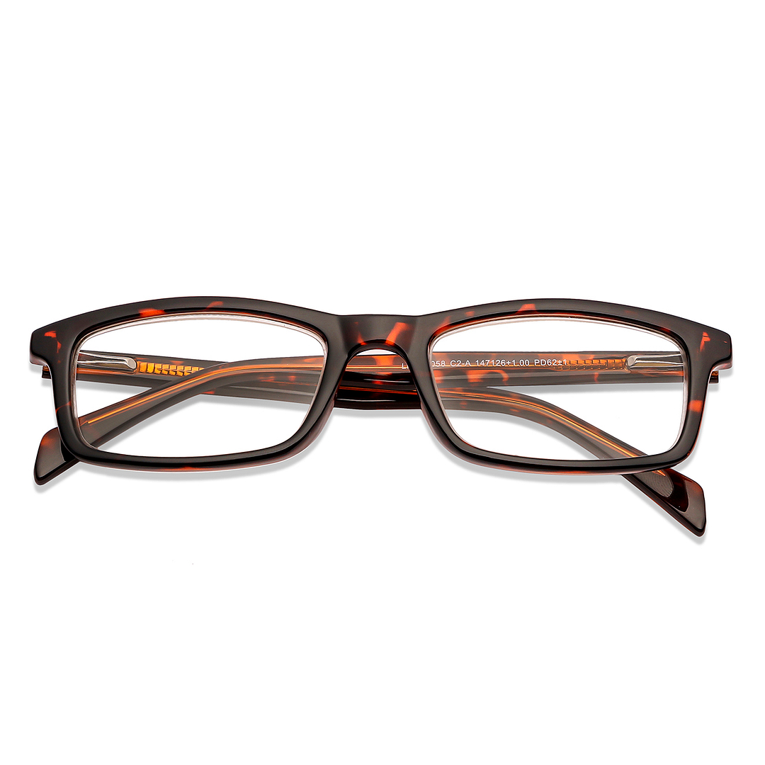 Lenskart READERS Brown Dark Brown Full Rim Rectangle Lenskart READERS LP E11058 Only for 1 Prefitted Powers left side