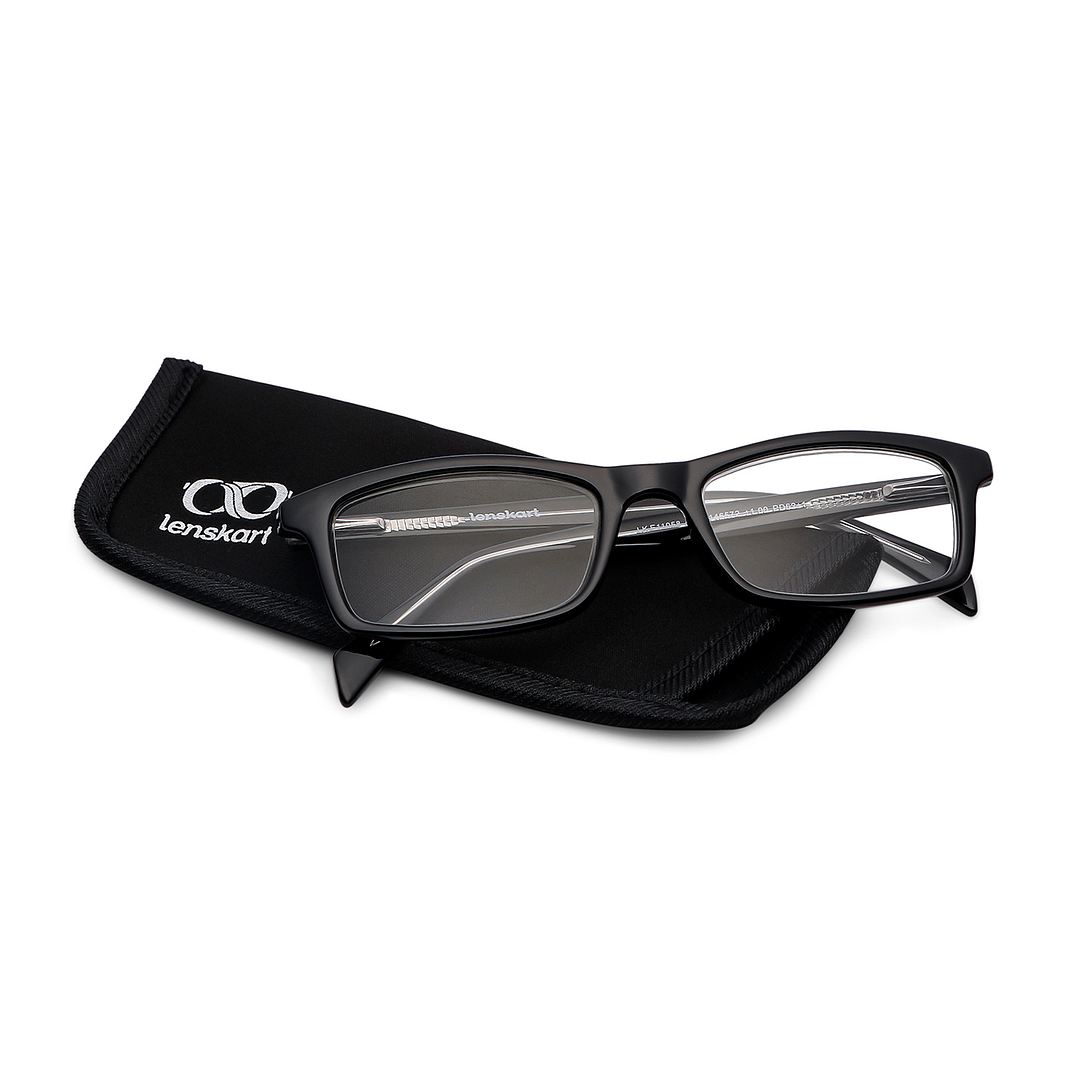 Lenskart READERS Black Black Full Rim Rectangle Lenskart READERS LK E11058 Only for 1 Prefitted Powers right side