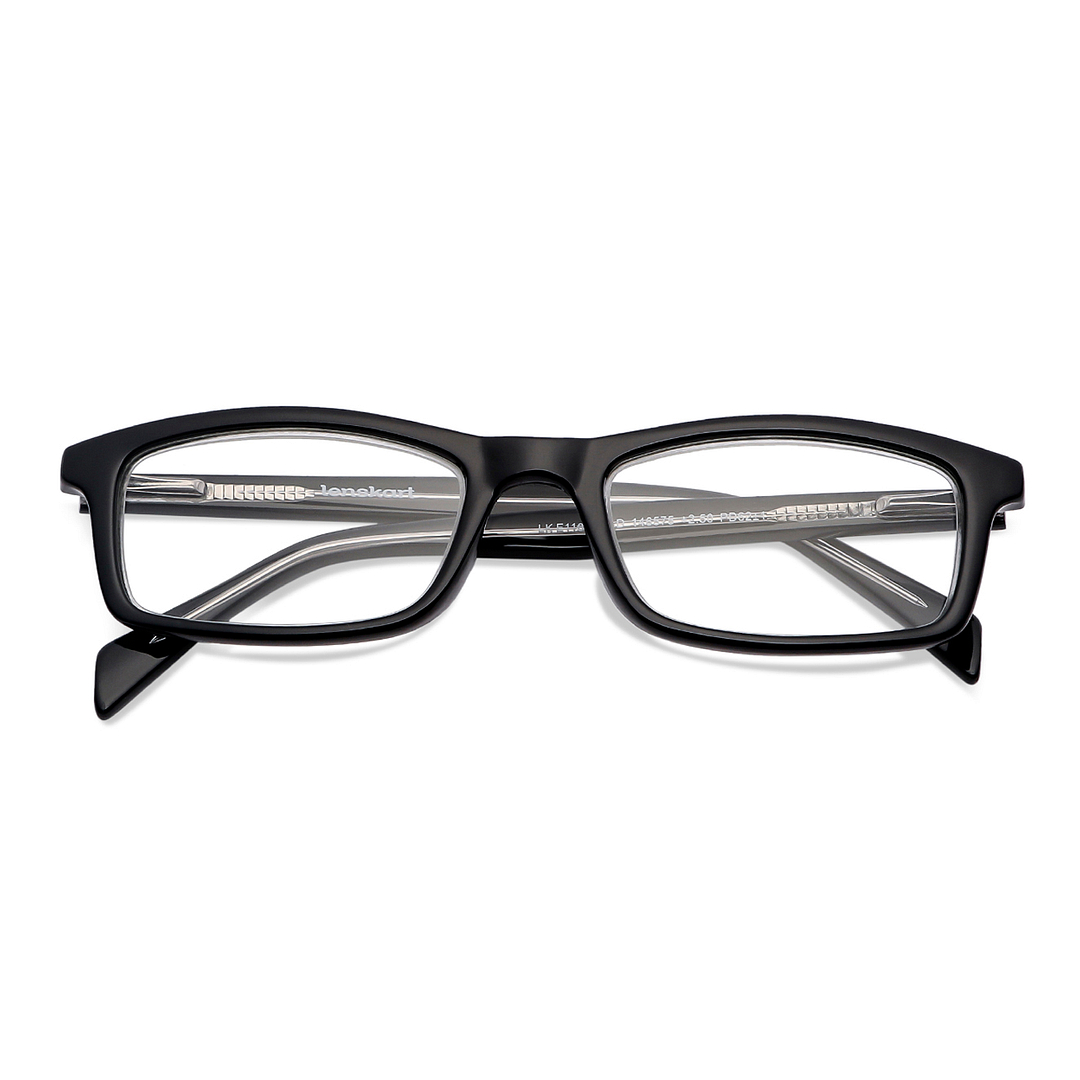 Lenskart READERS Black Black Full Rim Rectangle Lenskart READERS LK E11058 Only for 2 5 Prefitted Powers left side