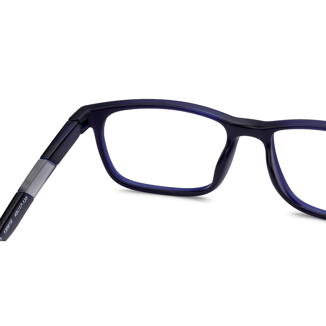 Lenskart Air Online Blue Transparent Full Rim Rectangle right side