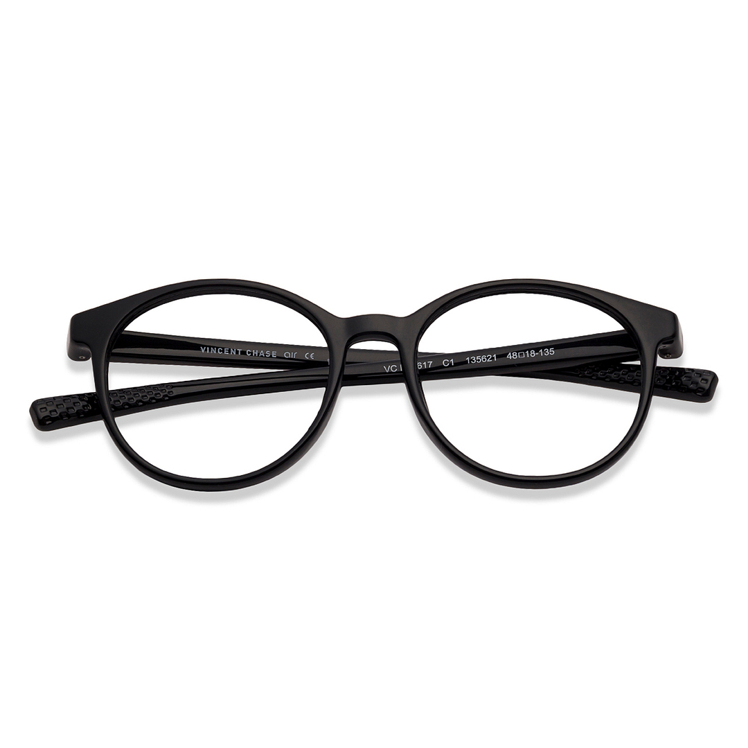 Lenskart Air Online Black Full Rim Round left side