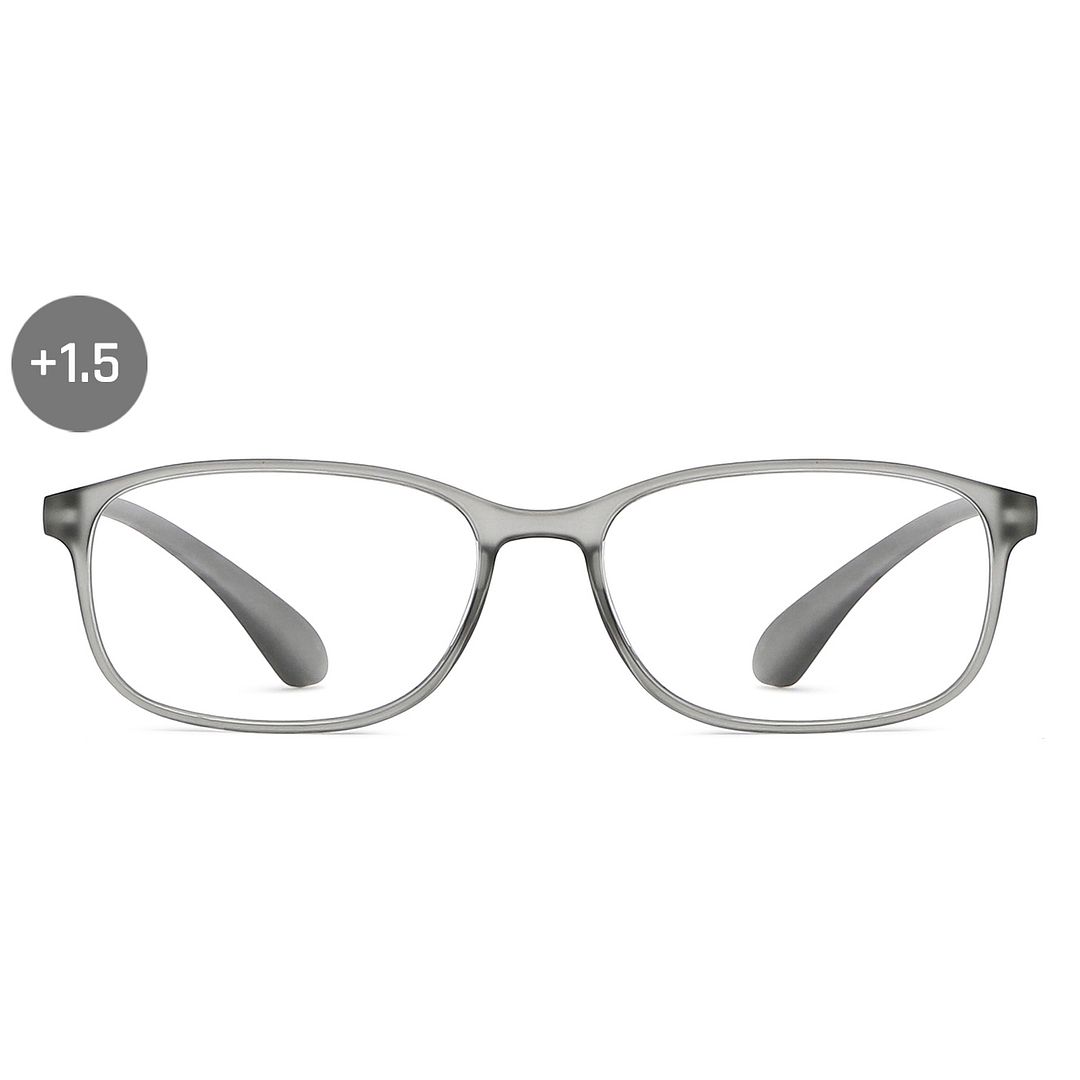 Lenskart READERS Gray Light Gray Full Rim Rectangle Lenskart READERS LK E13698 Only for 1 5 Prefitted Powers left side