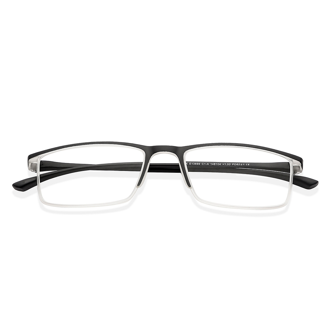 Lenskart READERS Black Black Half Rim Rectangle Lenskart READERS LK E13699 Only for 1 Prefitted Powers left side