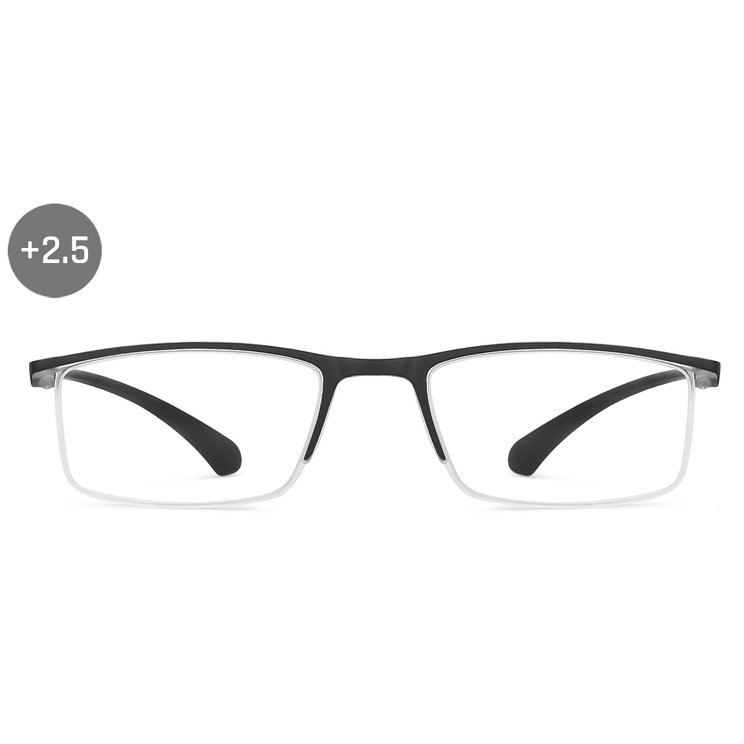 Lenskart READERS Black Black Half Rim Rectangle Lenskart READERS LK E13699 Only for 2 5 Prefitted Powers left side
