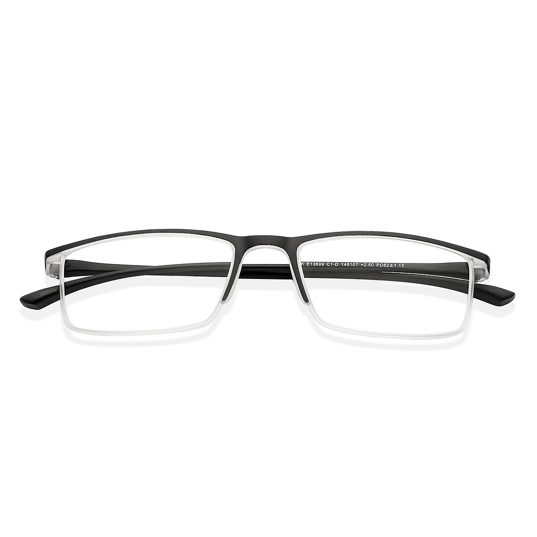 Lenskart READERS Black Black Half Rim Rectangle Lenskart READERS LK E13699 Only for 2 5 Prefitted Powers left side