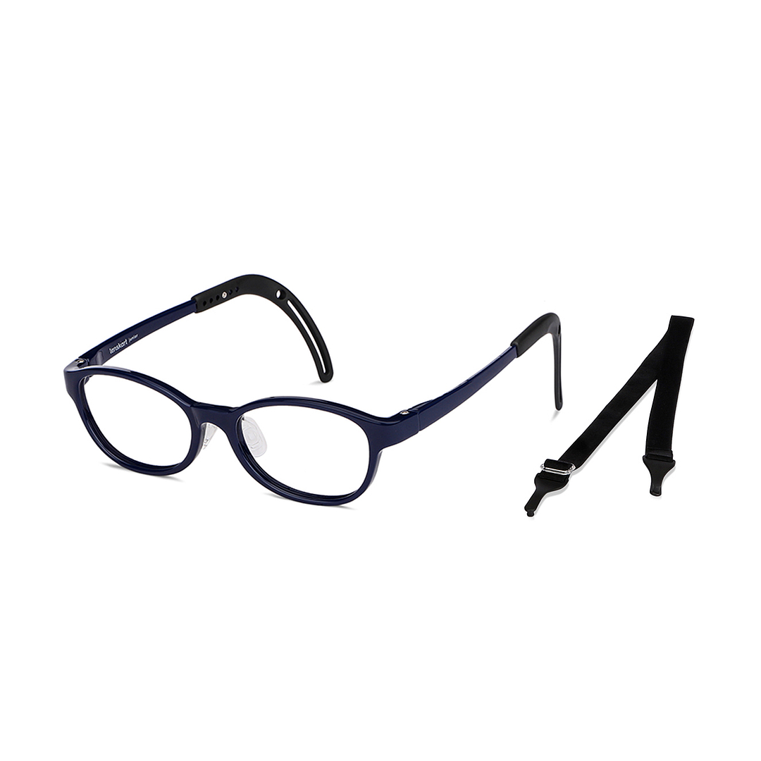 Hooper Screen Glasses Blue-Block Kids Computer Glasses: Blue Black Full Rim Rectangle Kids  5-8 yrs  Lenskart Junior LKJ E10066CE-C1 right side