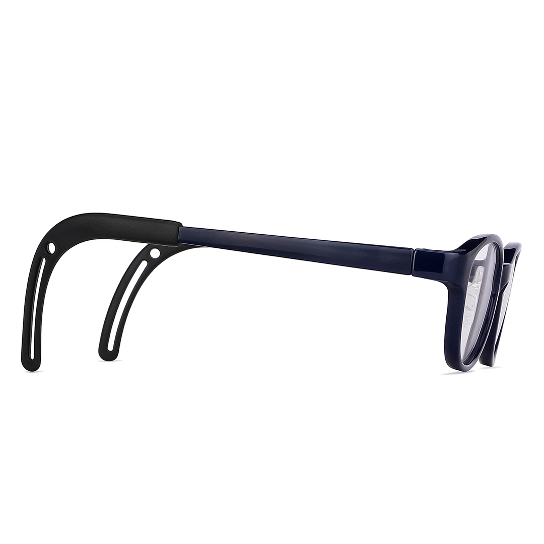 Hooper Screen Glasses Blue-Block Kids Computer Glasses: Blue Black Full Rim Rectangle Kids  5-8 yrs  Lenskart Junior LKJ E10066CE-C1 left side